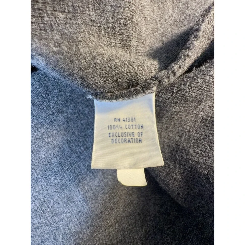 Polo Ralph Lauren Sweater Men's L Gray 1/4 Zip Cotton Pullover Preppy Classic